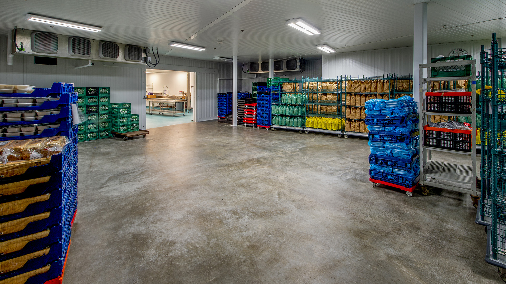 old storage warehouse with temperature-controlled inventory