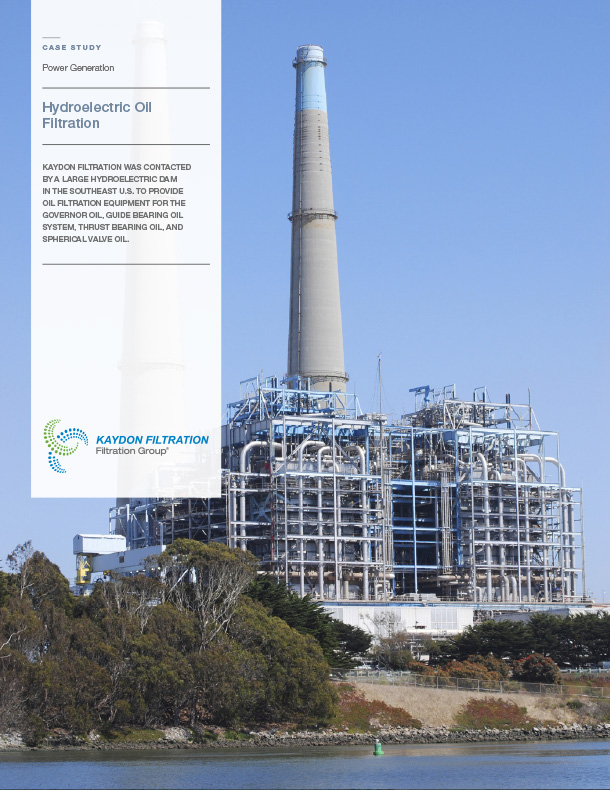 Hydroelectric oil filtration case study showcasing Kaydon Filtration's solutions